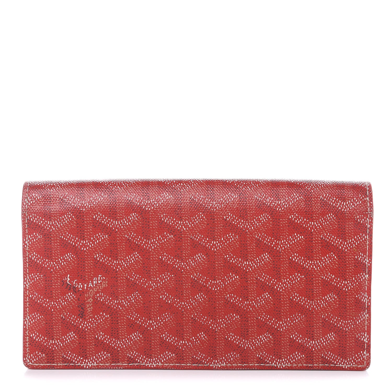 Goyard Goyardine Richelieu Wallet Red 1 of 14