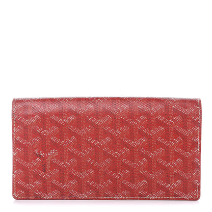 Goyard Goyardine Richelieu Wallet Red 1 of 14