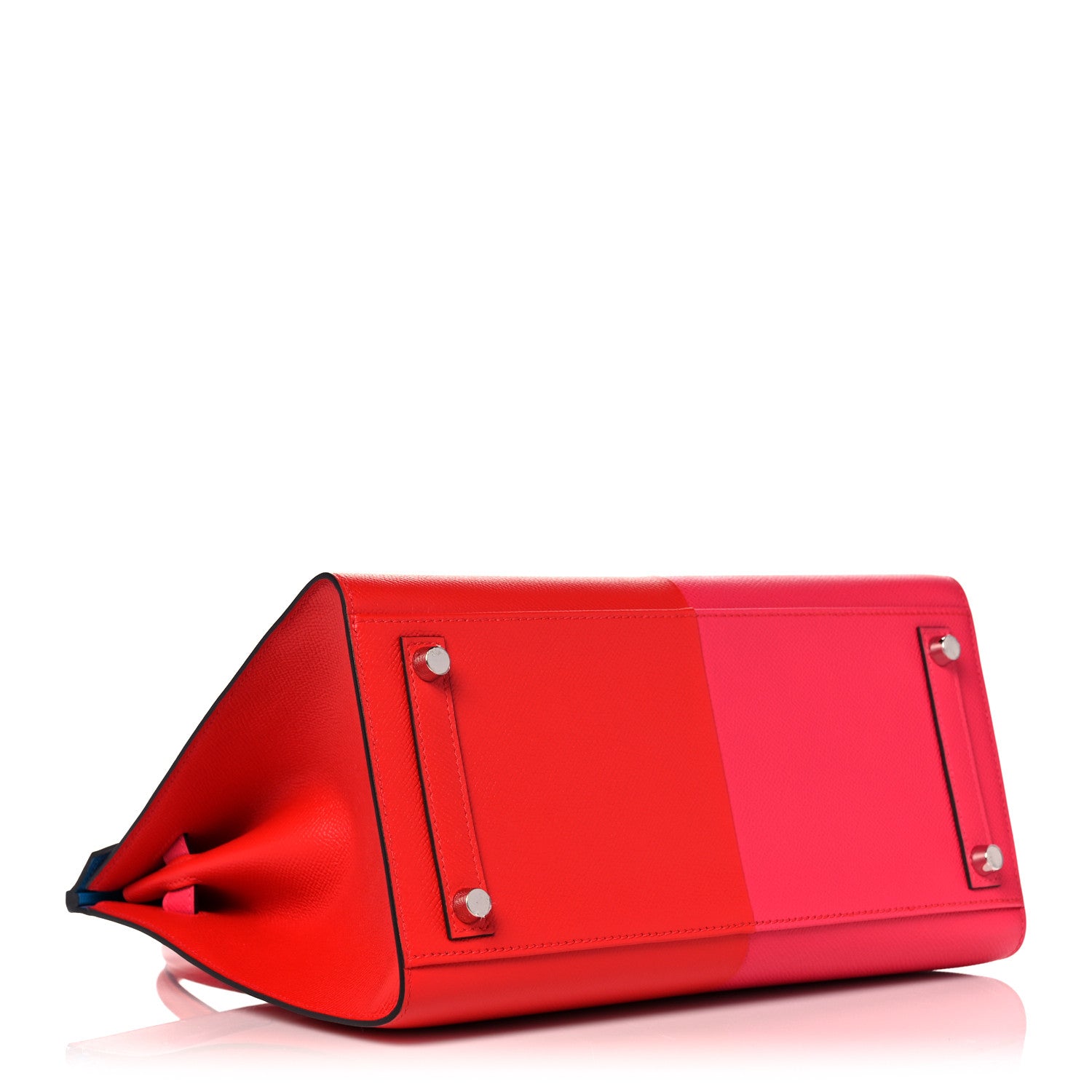 Hermes Epsom Casaque Birkin Sellier 30 Rouge Coeur Rose Extreme Bleu Zanzibar 4 of 10