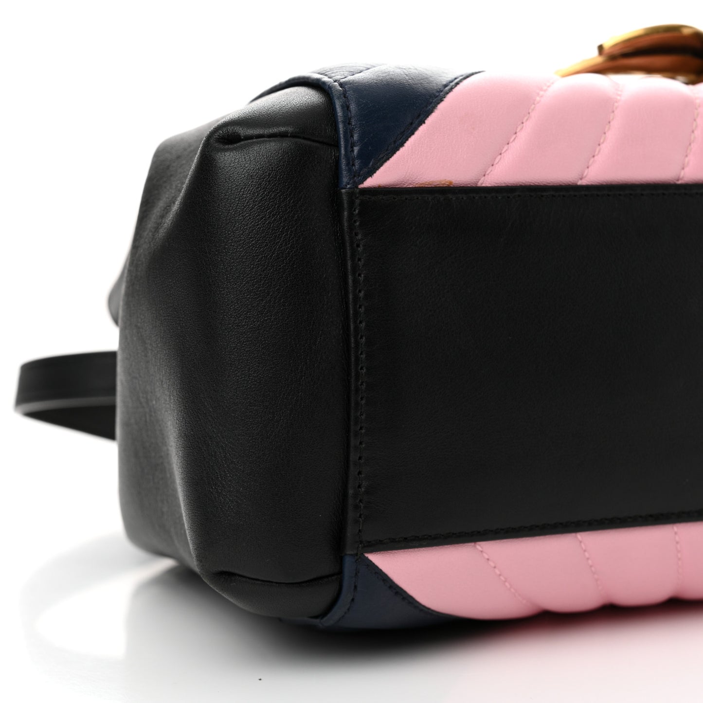 Calfskin Bamboo Trapuntata Queen Margaret Top Handle Bag Blue Agata Hibiscus Red Mystic White Sugar Pink