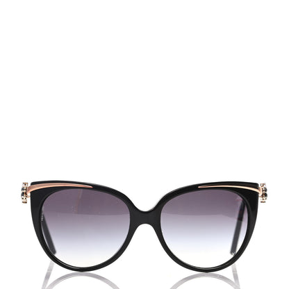 Bulgari Acetate Crystal Flower Sunglasses 8089 Black 2 of 8