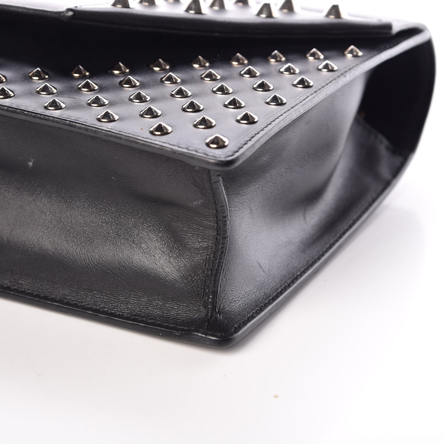 Calfskin Studded Medium Betty Black