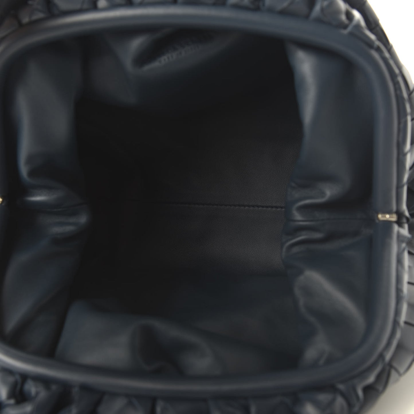 Nappa Maxi Intrecciato The Pouch Oversized Clutch Deep Blue