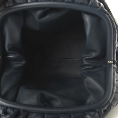 Bottega Veneta Nappa Maxi Intrecciato The Pouch Oversized Clutch Deep Blue 4 of 8