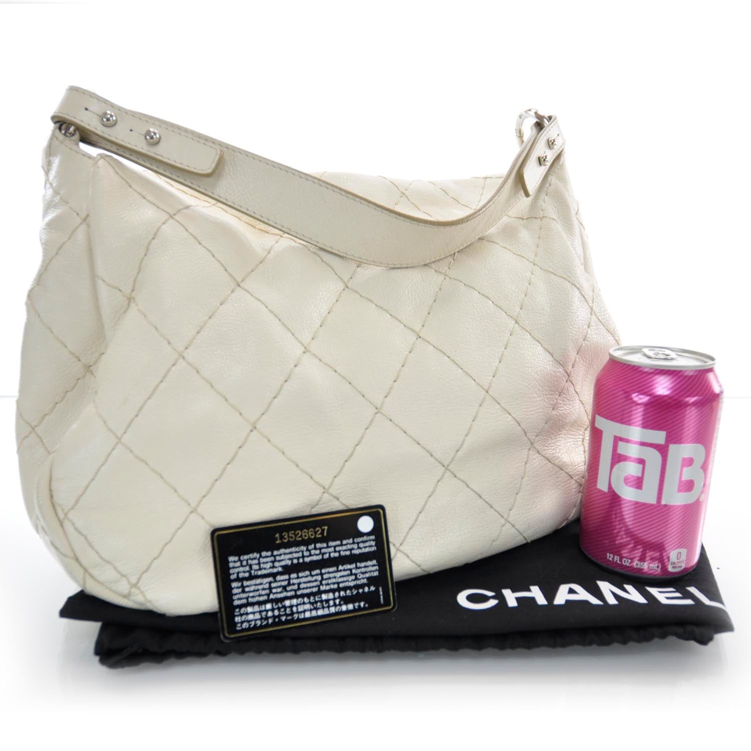 Chanel Leather On The Road XL Flap Ivory 3 of 9