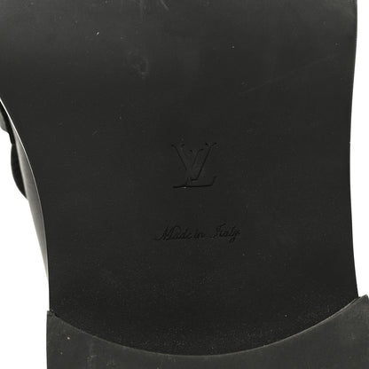 Louis Vuitton Calfskin Oversized Chain Academy Loafers 40 Black 8 of 9