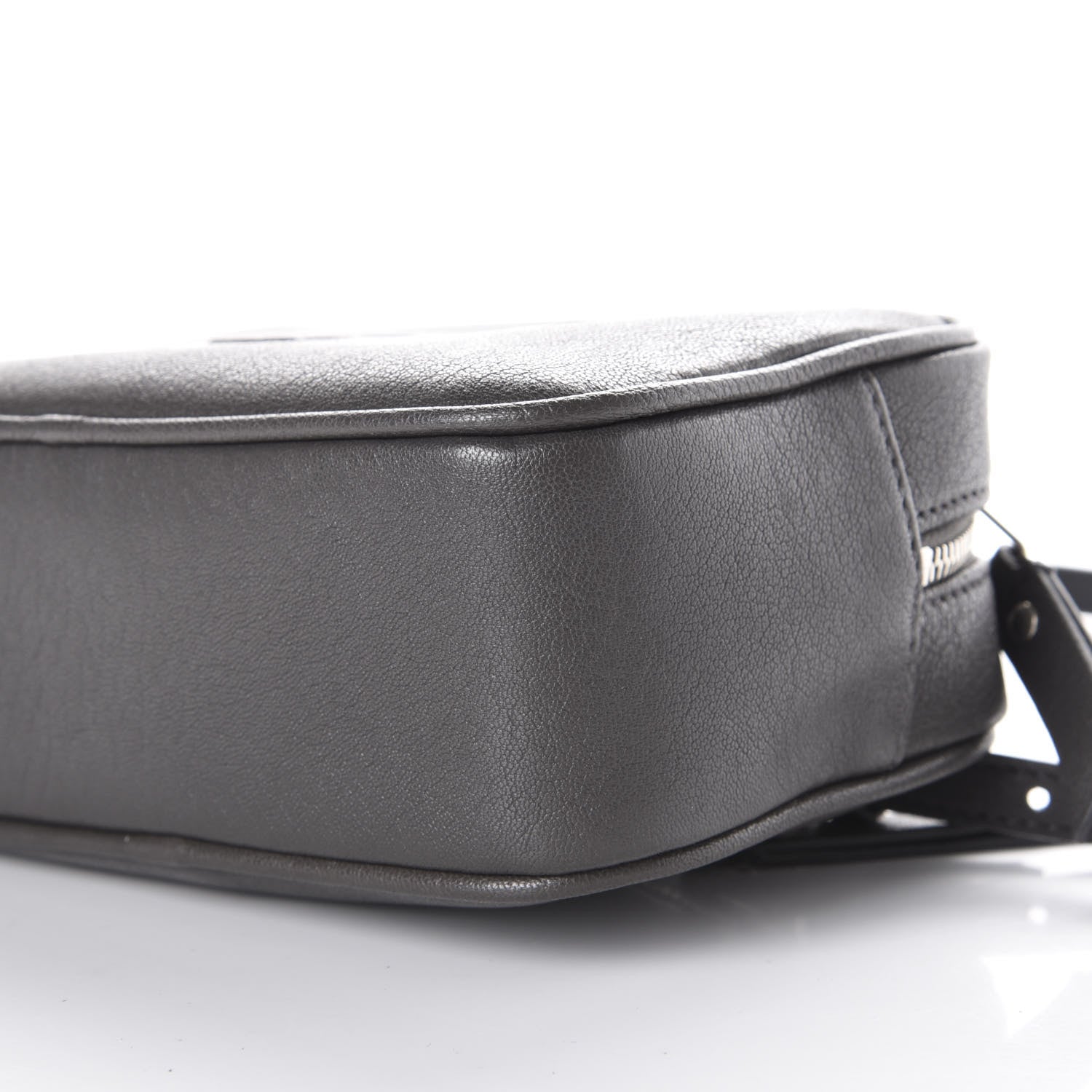 Saint Laurent Lambskin Monogram Lou Belt Bag Asphalt 8 of 9