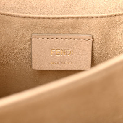 Fendi Vitello Liberty Scalloped Studded Kan I Shoulder Bag Caramello 6 of 10