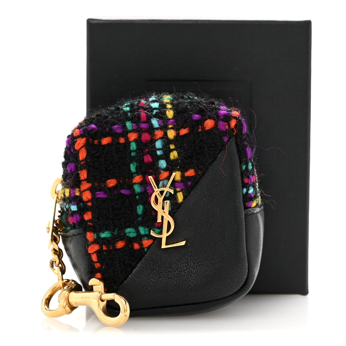 Boucle Jaime Cube Charm Keychain Black Multicolor