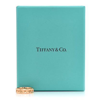 Tiffany 18K Rose Gold Wide T True Ring 52 6 3 of 5