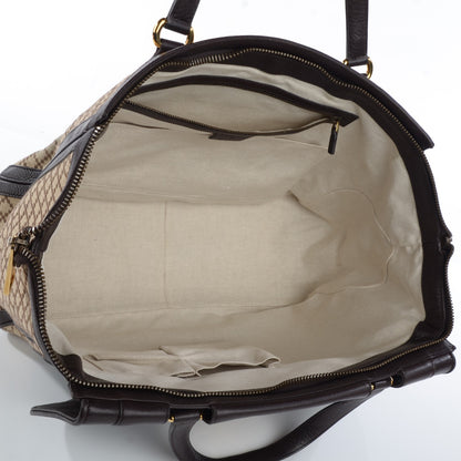 Gucci Diamante Cellarius Calfskin Medium 1973 Top Handle Bag Beige Ebony Cocoa 5 of 8