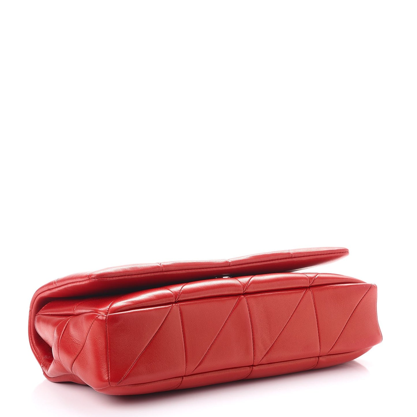 Lambskin Patchwork Monogram Medium Jamie Red