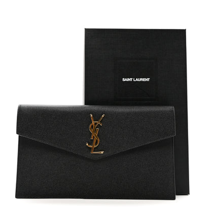 Saint Laurent Grain De Poudre Uptown Pouch Black 7 of 7