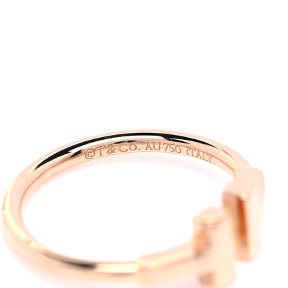 Tiffany 18K Rose Gold T Wire Ring 49 5 4 of 5