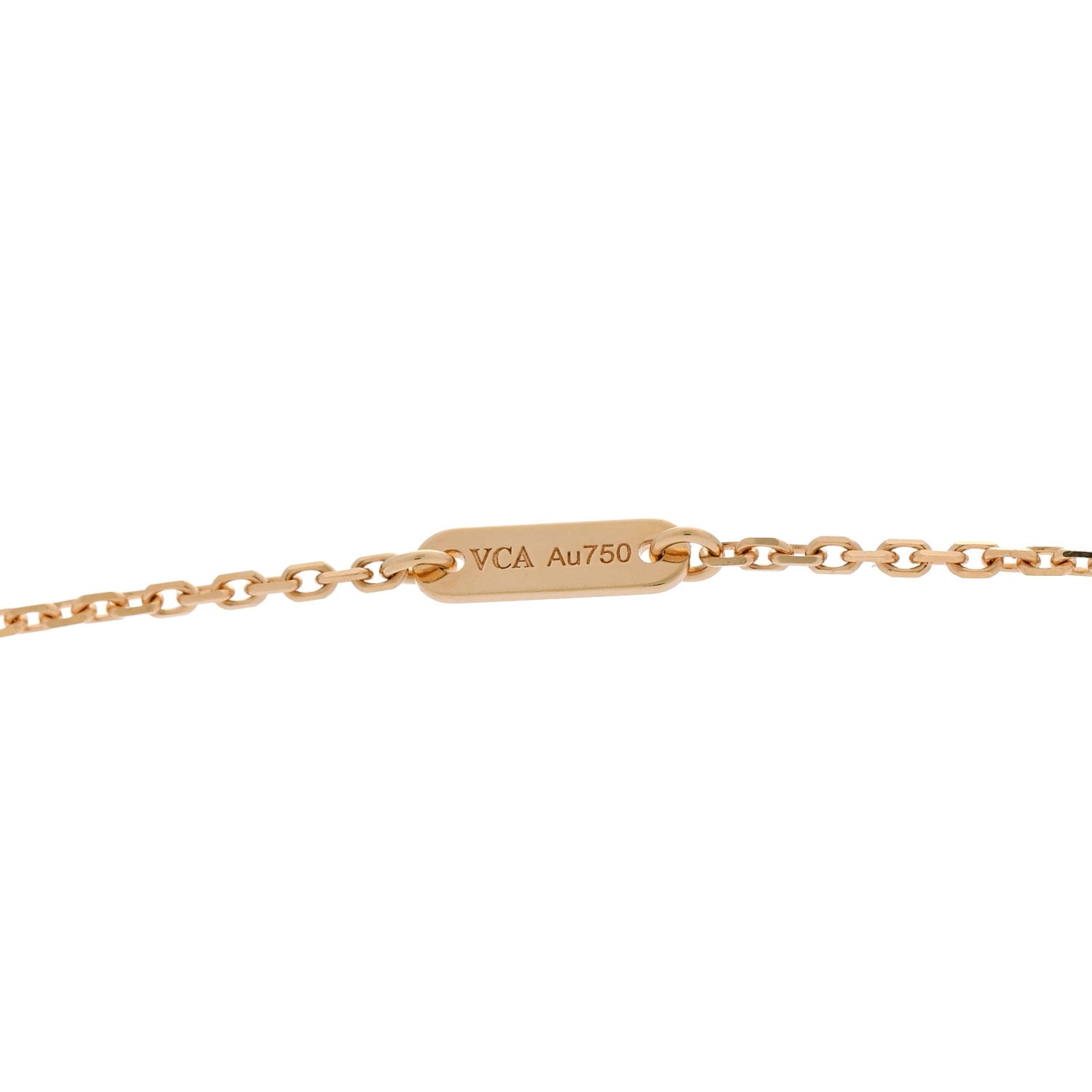 Van Cleef & Arpels 18K Yellow Gold Mother of Pearl Sweet Alhambra Butterfly Pendant Necklace 5 of 5