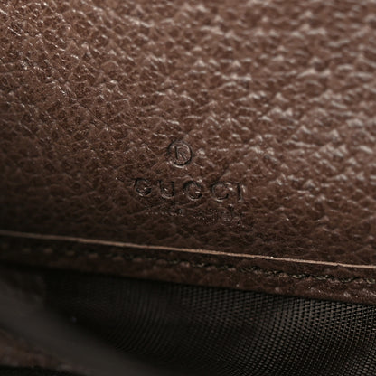 Gucci GG Supreme Monogram Web Ophidia Zip Around Wallet Brown 6 of 8