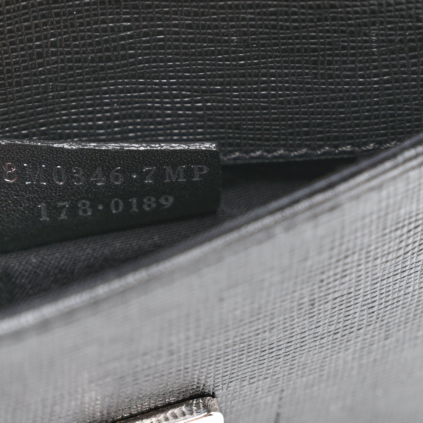 Vitello Elite Mink Fur Studded Karlito Tube Wallet on Chain Black