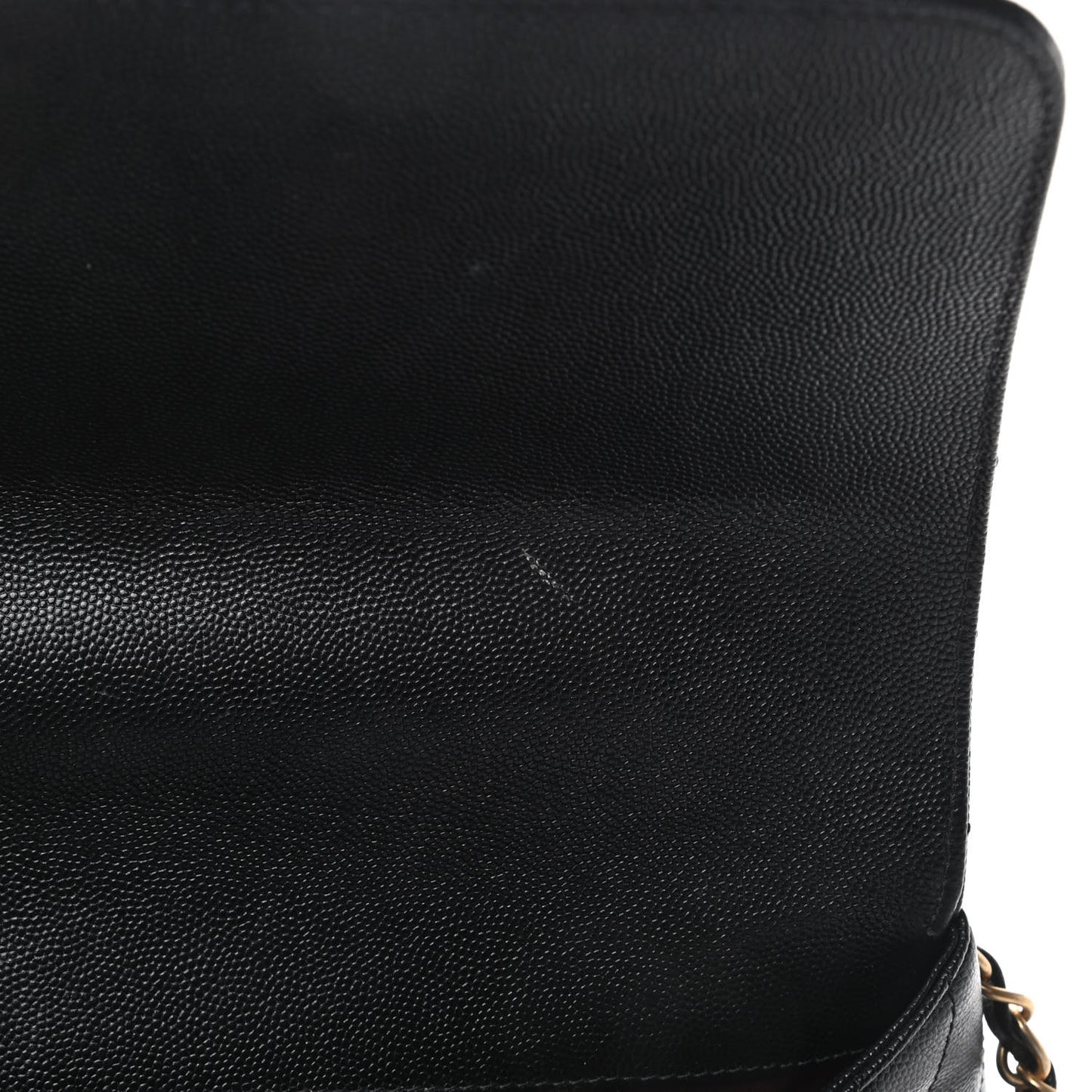 Caviar Chevron Quilted Medium Coco Handle Flap Black