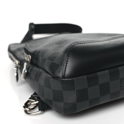 Louis Vuitton Damier Infini Avenue Sling Bag Onyx Silver 7 of 8