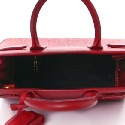 Saint Laurent Grained Calfskin Nano Sac De Jour Lipstick Red 4 of 9