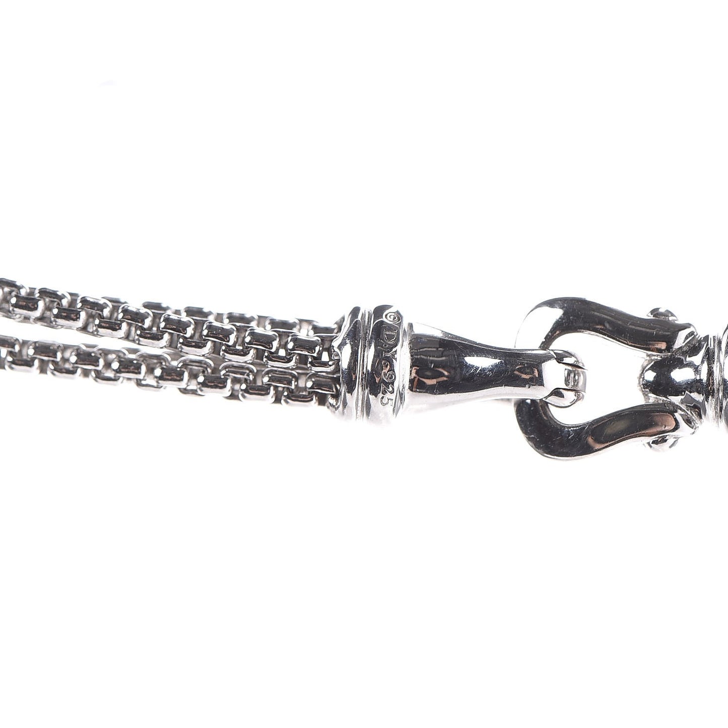 Sterling Silver Pearl Box Chain Four Strand Necklace