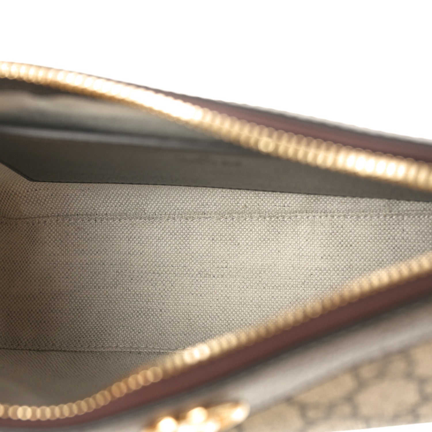 Gucci GG Supreme Monogram Textured Dollar Calfskin Web Small Ophidia GG Handbag Beige Ebony New Acero 5 of 10