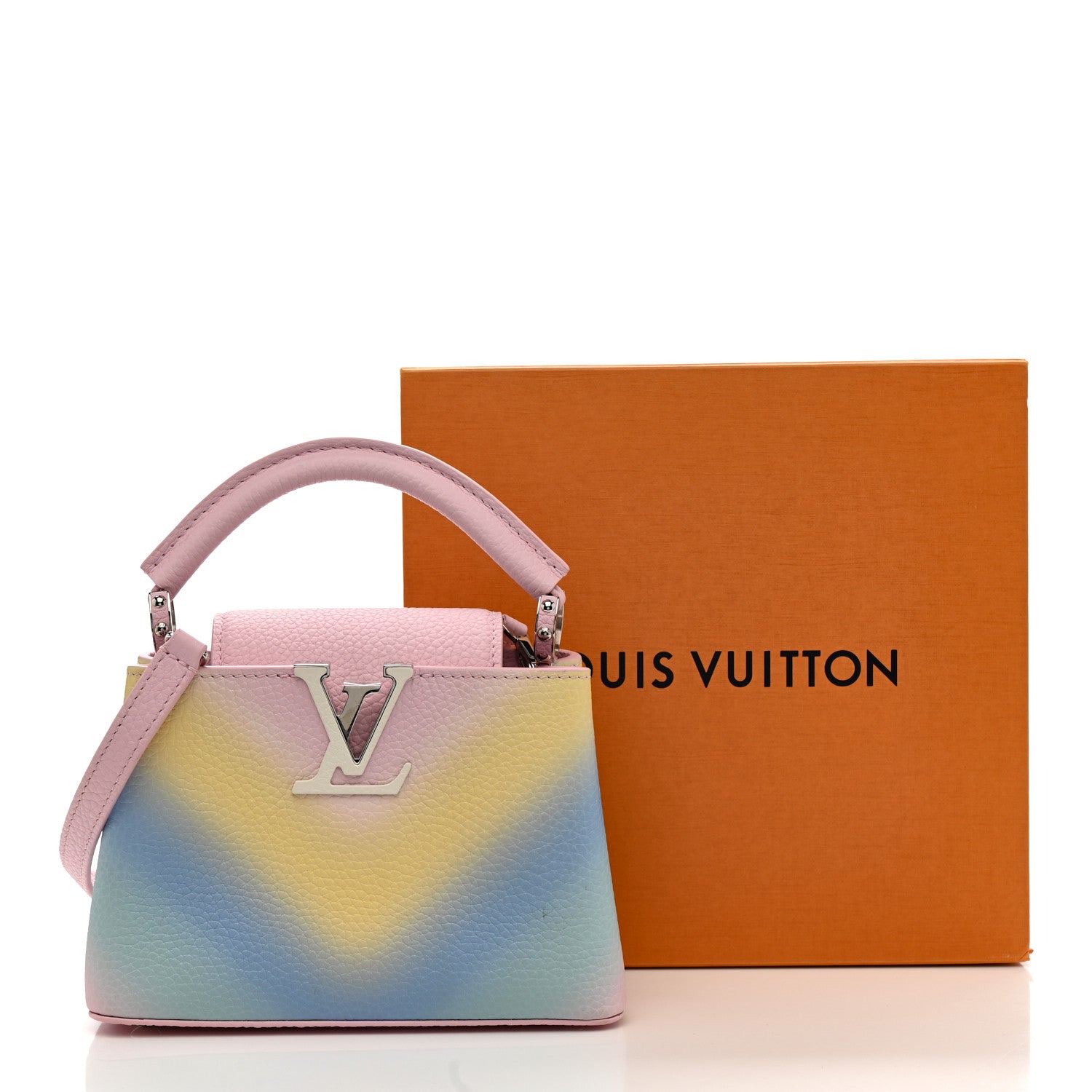 Louis Vuitton Taurillon Mini Degrade Rainbow V Capucines 11 of 11