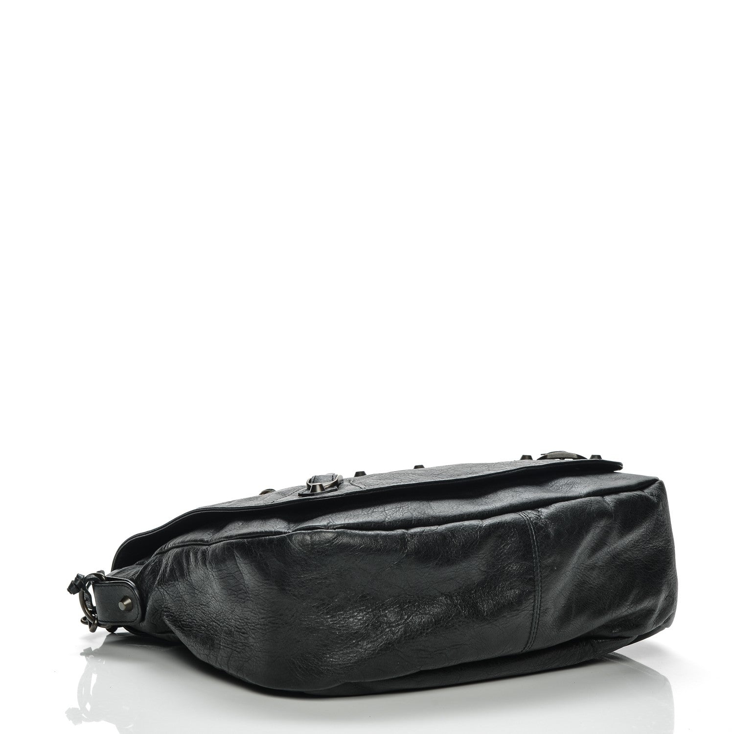 Balenciaga Agneau Folk Messenger Black 4 of 7