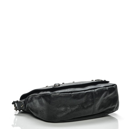 Balenciaga Agneau Folk Messenger Black 4 of 7