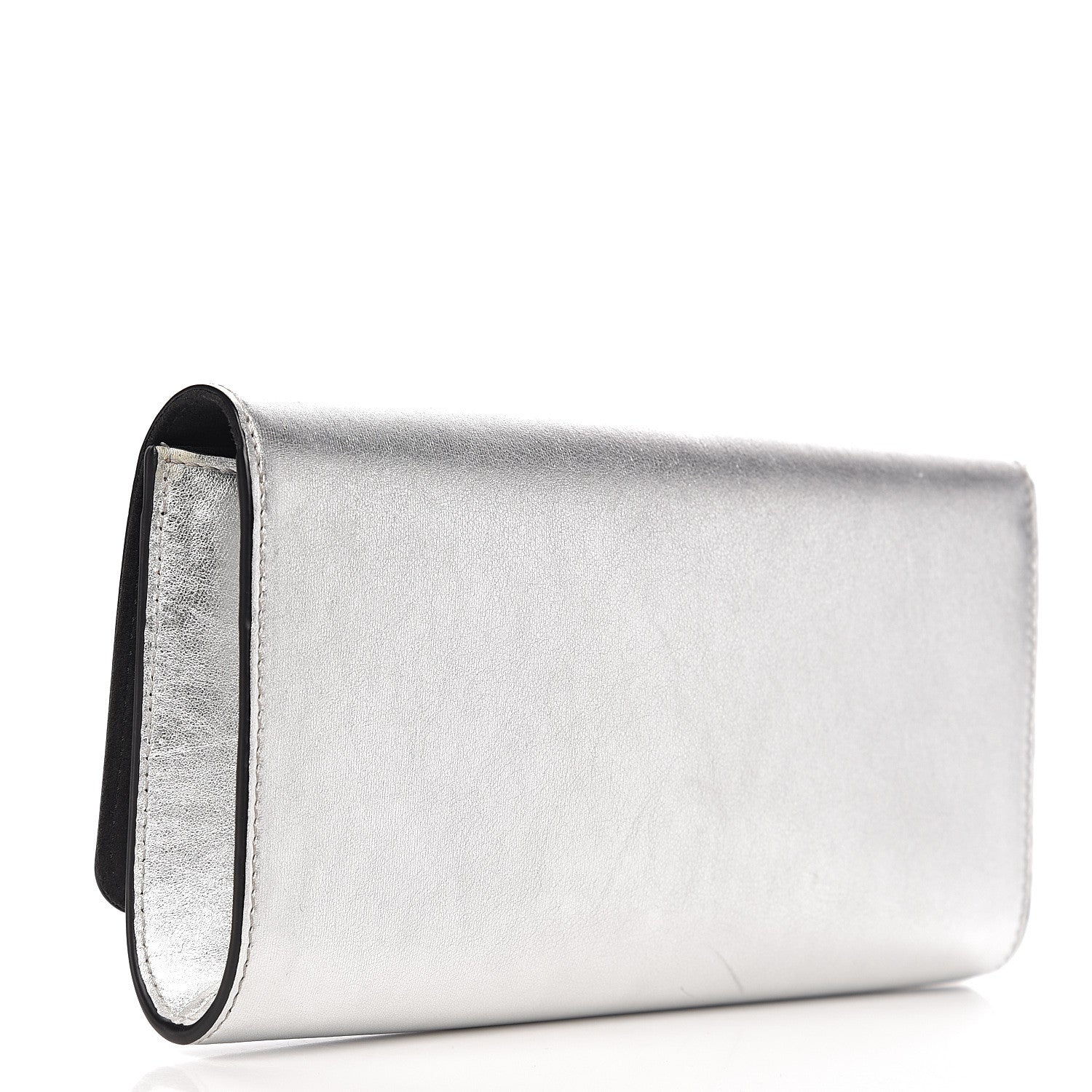Louis Vuitton Calfskin Neo Sobe Louise EW Clutch Silver 2 of 6
