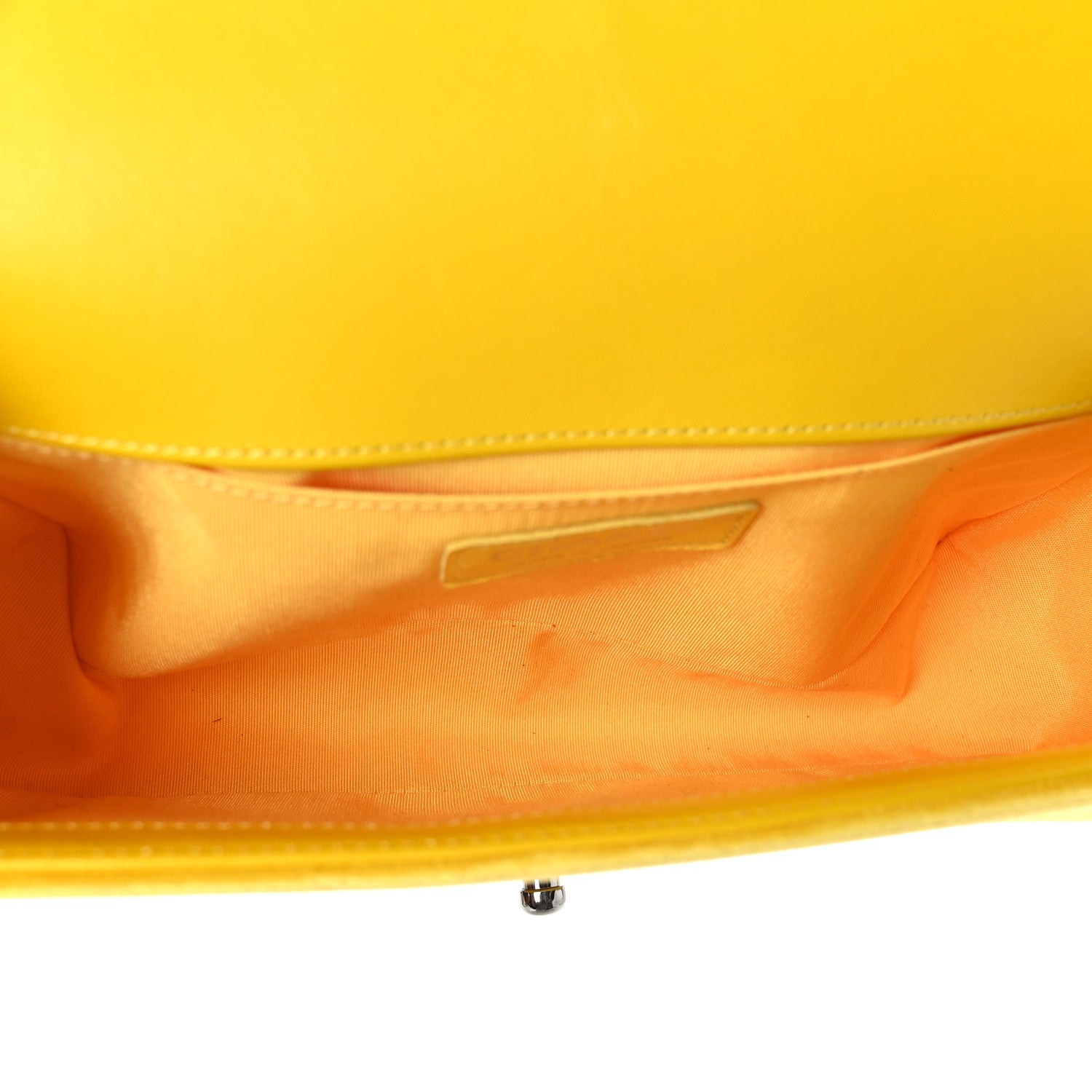 Chanel Velvet Quilted Medium Boy Flap Yellow 5 of 9
