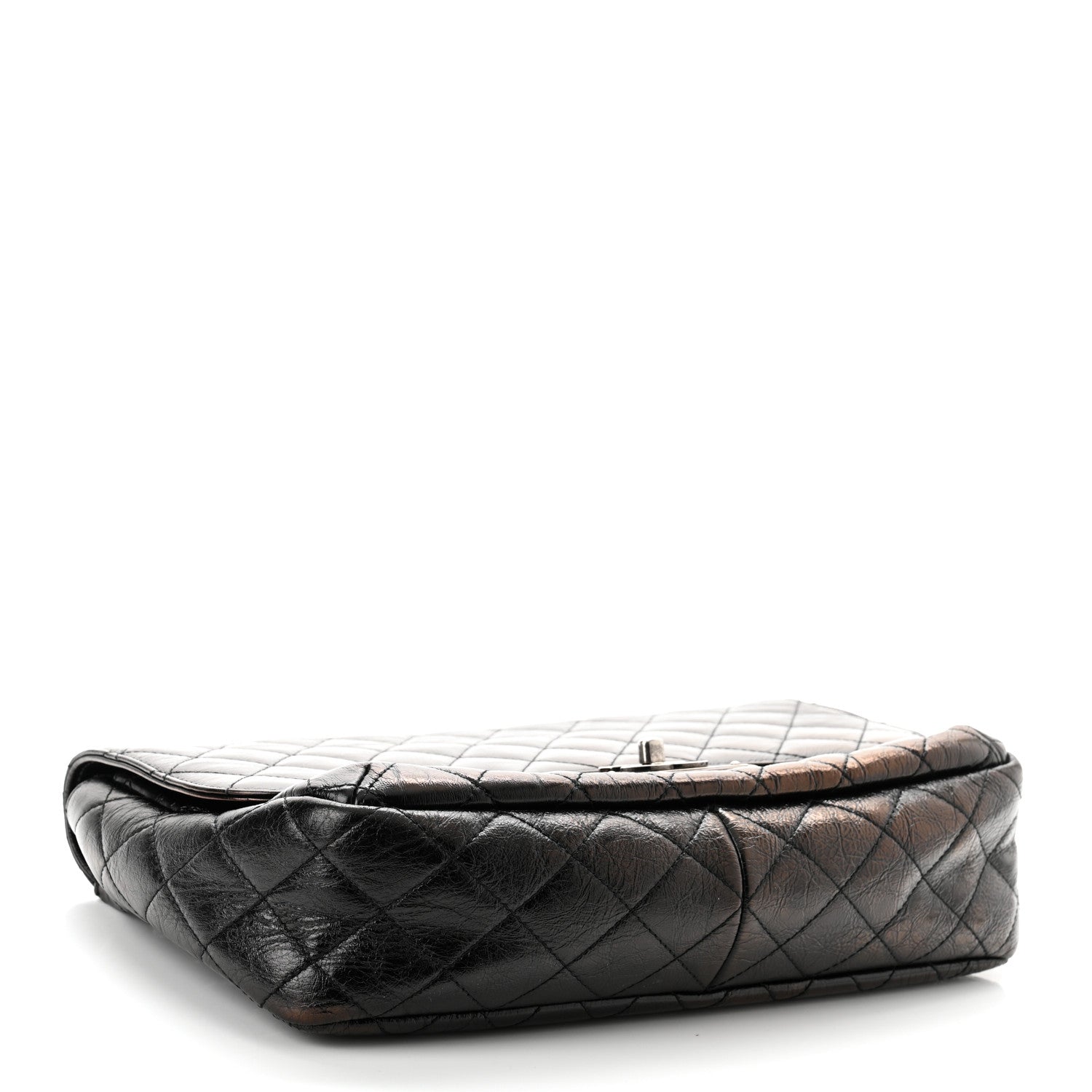 Chanel Shiny Goatskin Quilted Flap Black 4 of 10