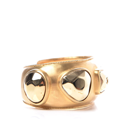 Chanel CC Studded Cuff Gold 4 of 4