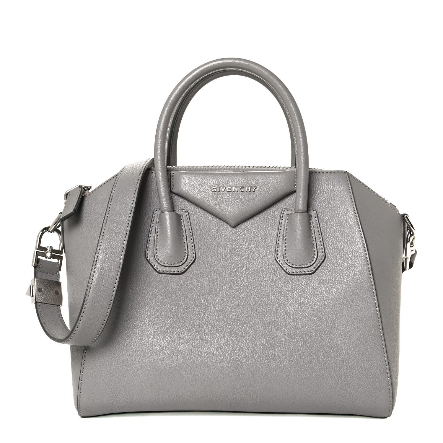 Givenchy Sugar Goatskin Small Antigona Pearl Grey 1 of 13