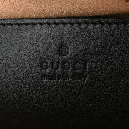 Gucci Calfskin Matelasse Small GG Marmont Chain Shoulder Bag Black 6 of 11