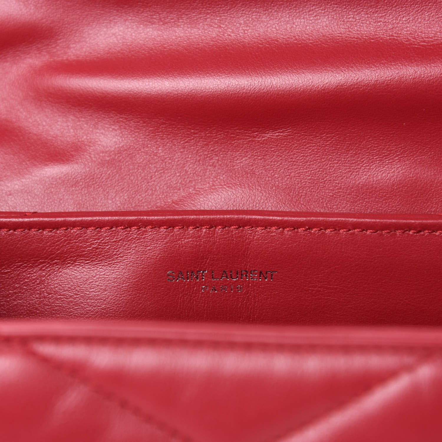 Saint Laurent Calfskin Y Quilted Monogram Toy Loulou Crossbody Bag New Lipstick 9 of 12
