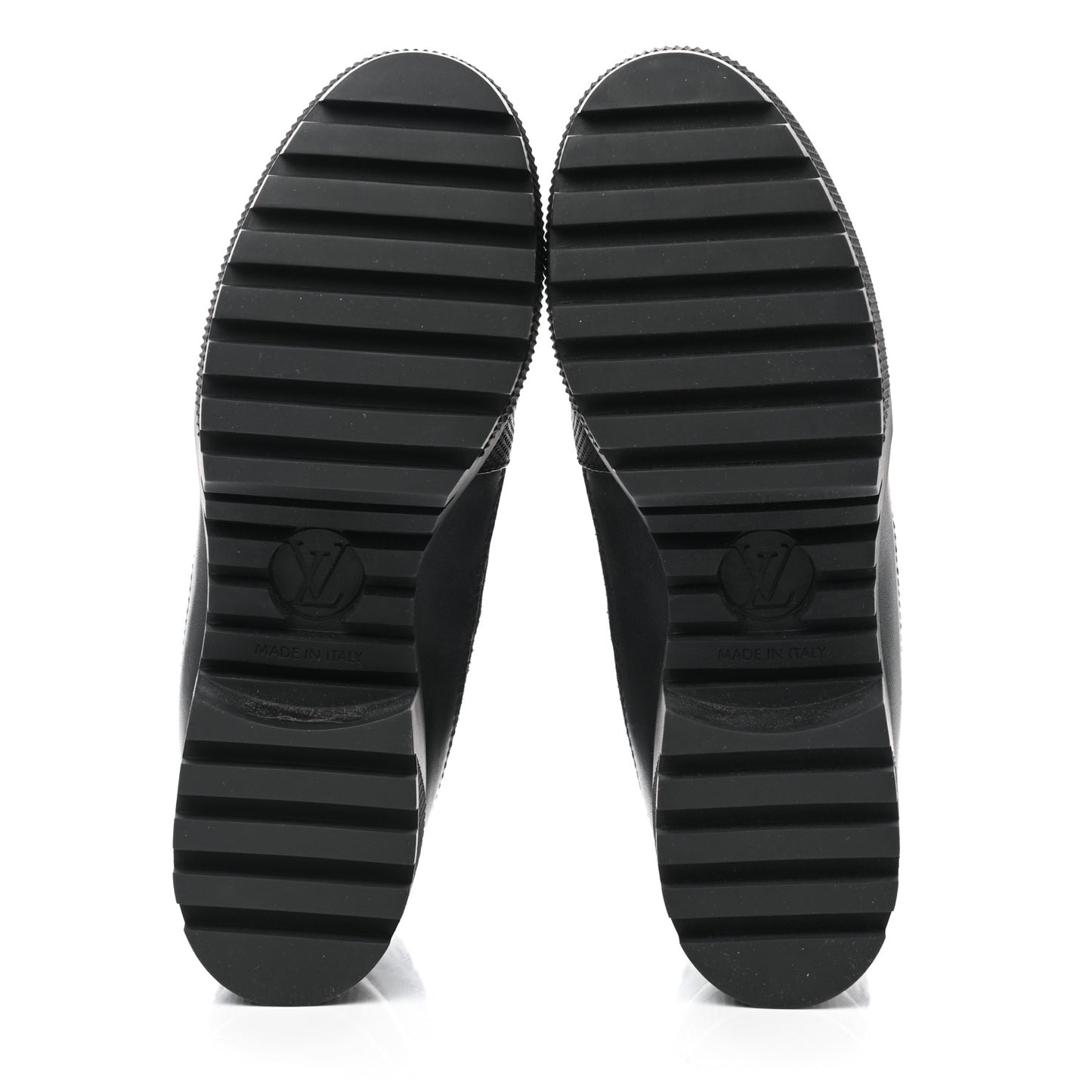 Suede Calfskin Jacquard Since 1854 Laureate Platform Desert Boots 37 Black