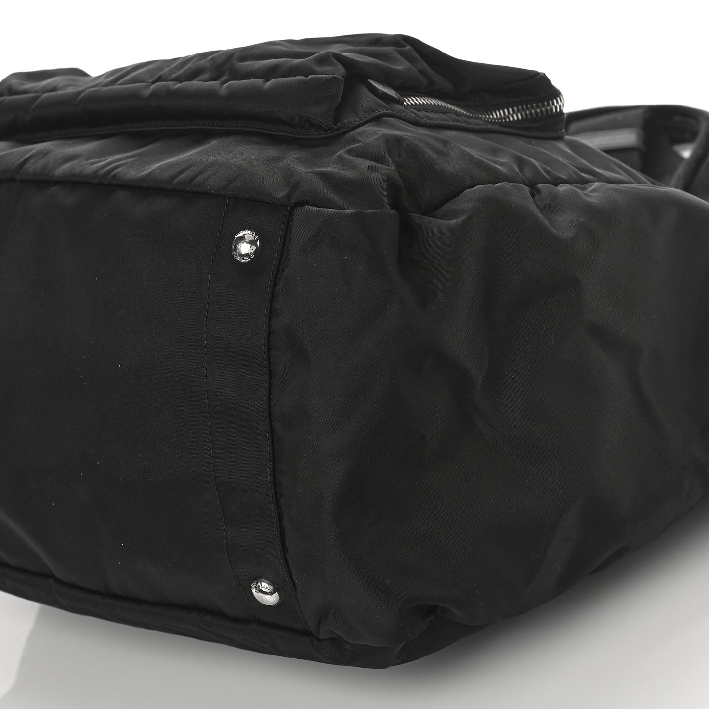 Tessuto Nylon Vela Diaper Bag Black