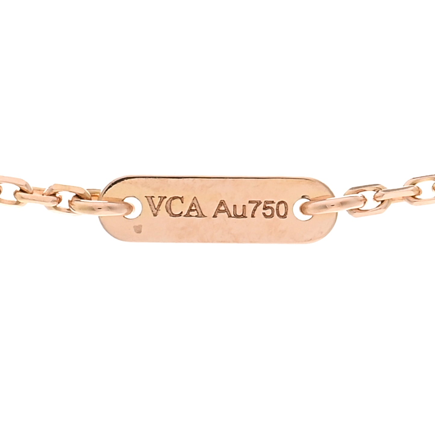 18K Rose Gold Carnelian Sweet Alhambra Pendant Necklace
