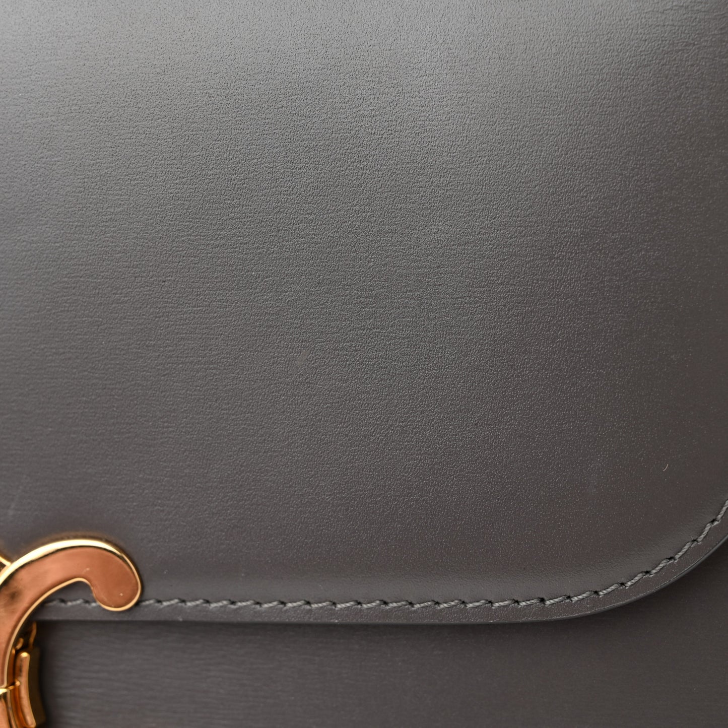 Shiny Calfskin Medium Triomphe Grey