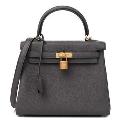 Hermes Togo Kelly Retourne 25 Etain 1 of 10