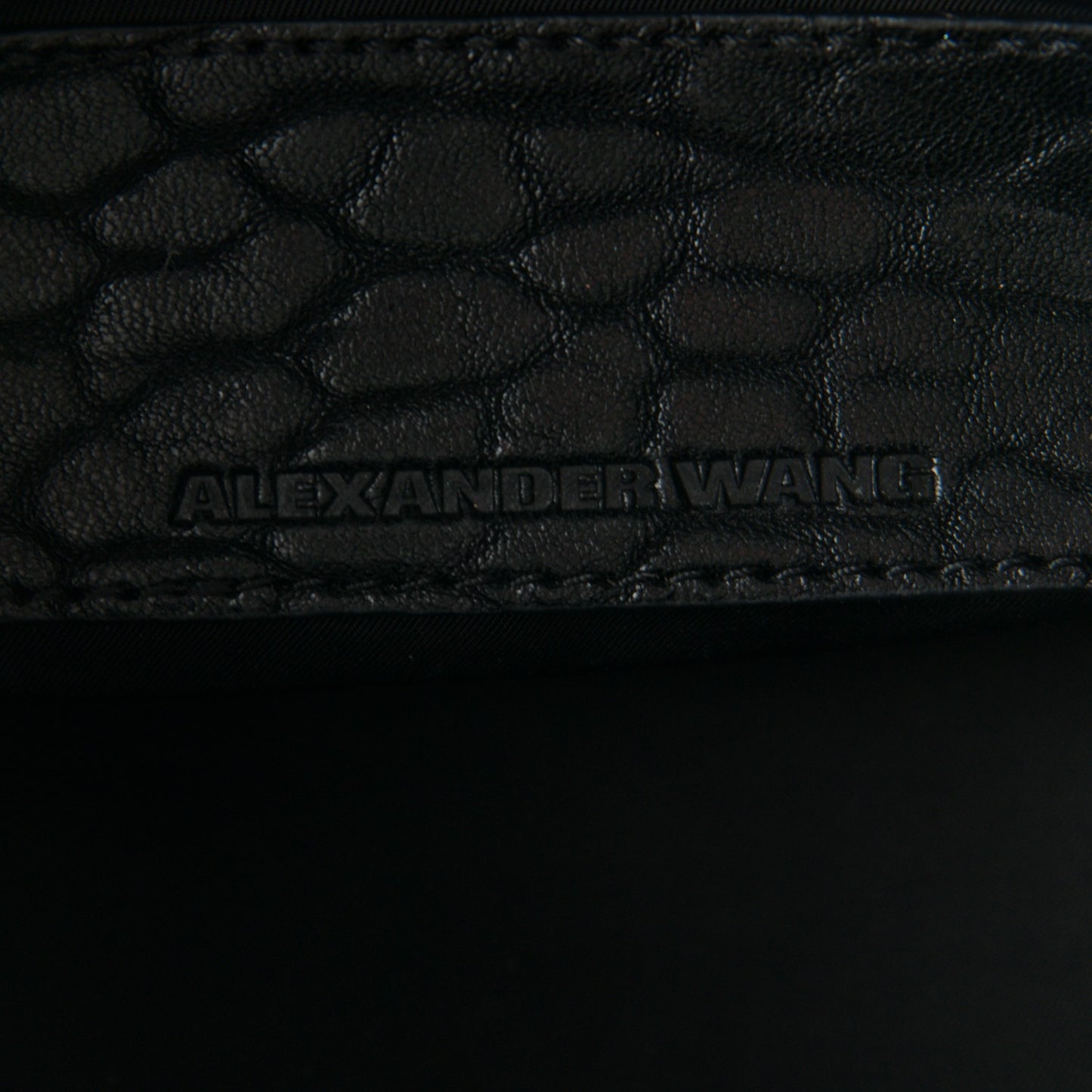 Pebbled Lambskin Mini Rockie Black Rhodium Hardware