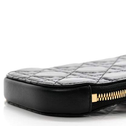 Christian Dior Lambskin Cannage Lady Dior Phone Holder Black 10 of 10