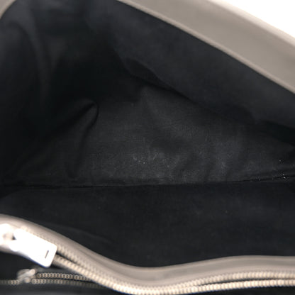 Saint Laurent Calfskin Y Quilted Monogram Large Loulou Chain Satchel Light Grey 5 of 14