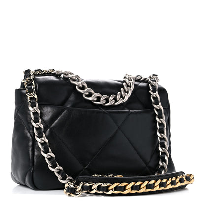 Chanel Lambskin Quilted Medium Chanel 19 Flap Black 2 of 11