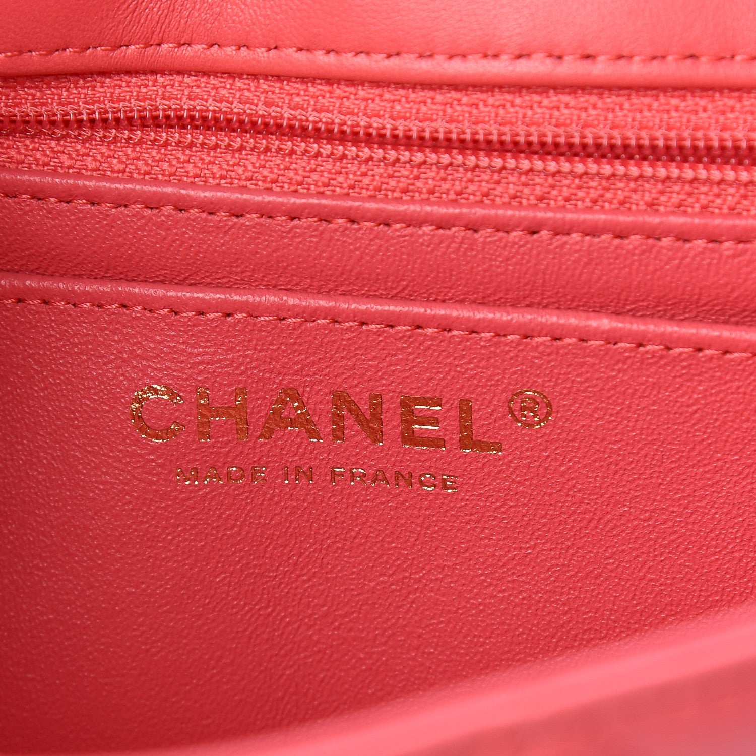 Chanel Lambskin Quilted Studded Mini Rectangular Flap Pink 6 of 10