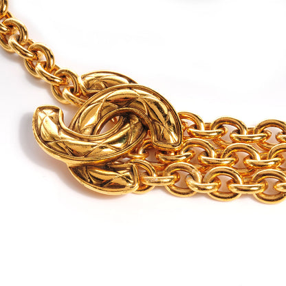Chanel Quilted CC Chain Belt Gold 5 of 6