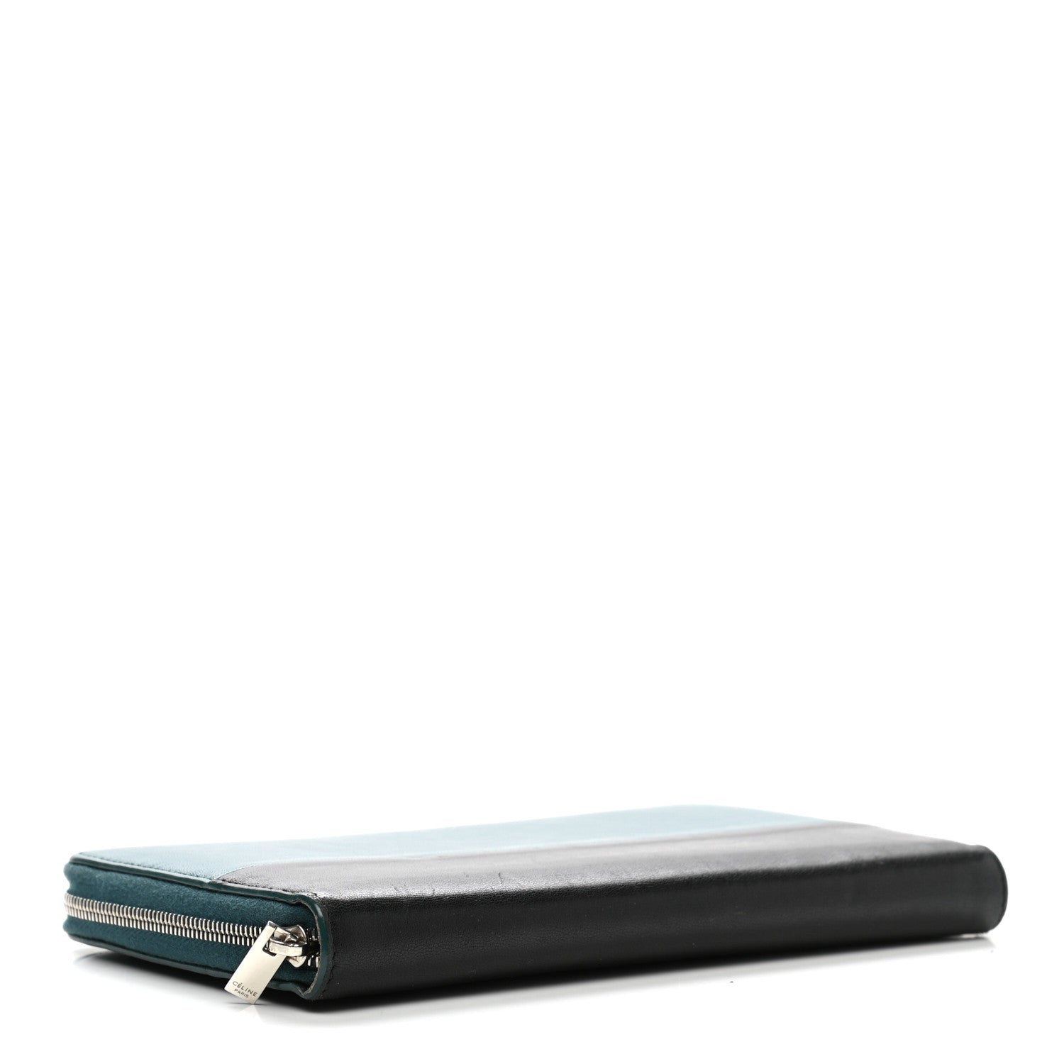 Celine Lambskin Large Zip Around Multifunction Wallet Ocean Black 4 of 11