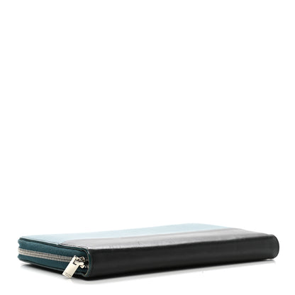 Celine Lambskin Large Zip Around Multifunction Wallet Ocean Black 4 of 11