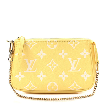 Louis Vuitton Empreinte Monogram Mini Pochette Accessories Lemon Curd Yellow 1 of 6